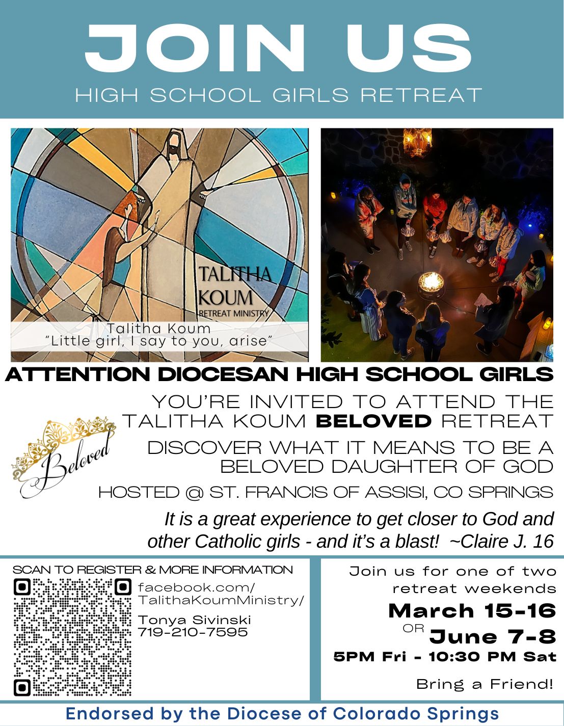 Talitha Koum High School Girls Retreat